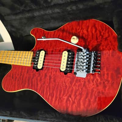 VIDEO! 1995 Ernie Ball Music Man EVH Eddie Van Halen Signature Red Quilt COLLECTOR GRADE 1 owner image 5