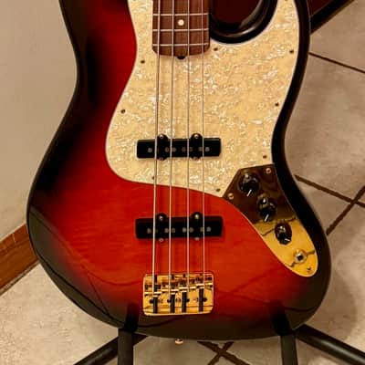 Fender 50th Anniversary Jazz Bass 1995-96 - Flame Maple Anniversary Burst image 1