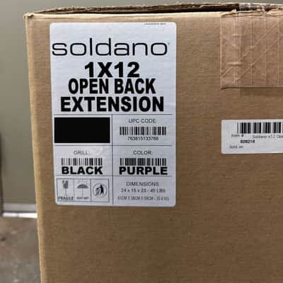 Soldano 1x12 Open Back Guitar Speaker Cabinet - Purple image 7