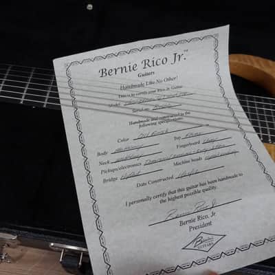 Bernie Rico junior (jr.) Hesperian 727 7 string 2012 natural oiled finish image 18