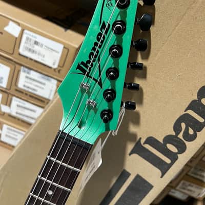 Ibanez Paul Gilbert Signature Mikro PGMM21 Electric Guitar - Metallic Light Green image 4