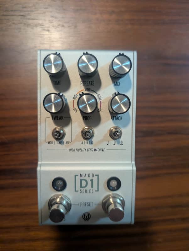 Walrus Audio Mako D1 High-Fidelity Stereo Delay V1 2020 - 2021 - Silver image 1