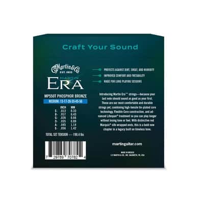 Martin Era - Treated acoustic guitar strings 13-56 2026 image 2