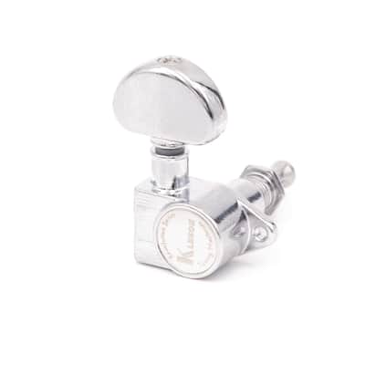 Kluson 3x3 Revolution E-Mount 90deg 20:1 ratio Tuners, Chrome image 1