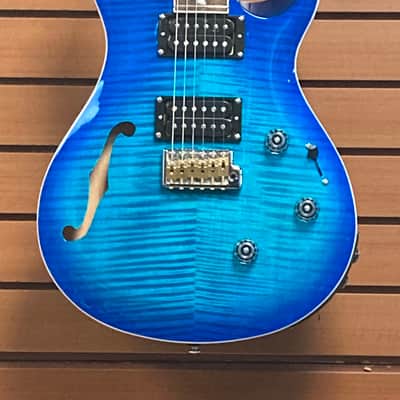 PRS SE Custom 24 Semi-Hollow Piezo - Lake Blue image 2