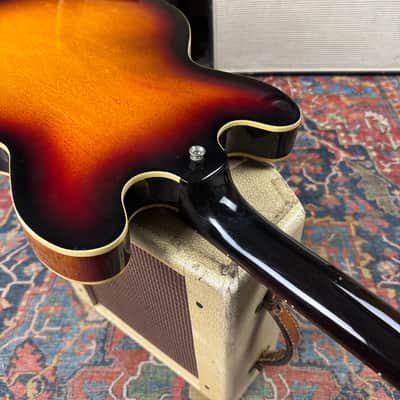 Epiphone Rivoli Reissue Short Scale Semi-Hollow Bass Mudbucker Transducer - 1996 image 25