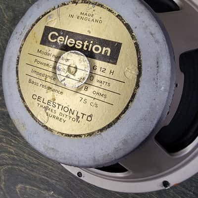 Celestion G12H 30 watts 75 hz 1971 - Bronze image 2