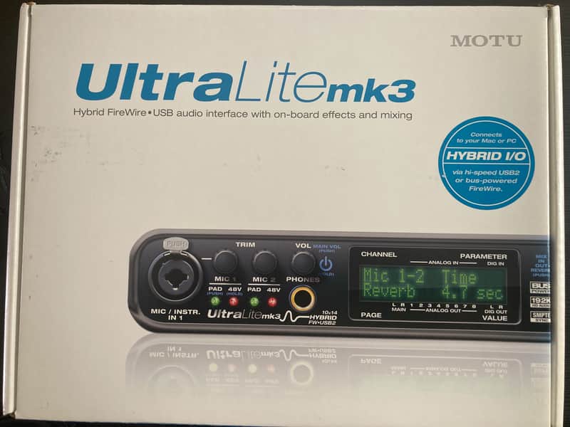 MOTU UltraLite-mk3 Hybrid Firewire / USB Audio Interface | Reverb