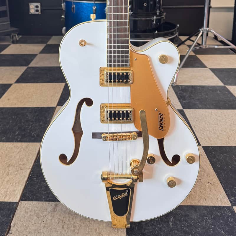 Gretsch G5420TG Electromatic Hollow Body with Bigsby, Gold Hardware 2016 - 2020 White image 1