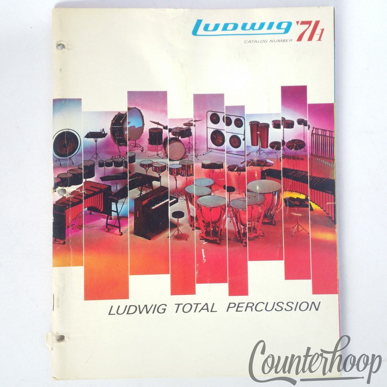 Ludwig Total Percussion '71 Drum Catalog Blue Note/Psych Red/Citrus Mod,Orange* — main photograph