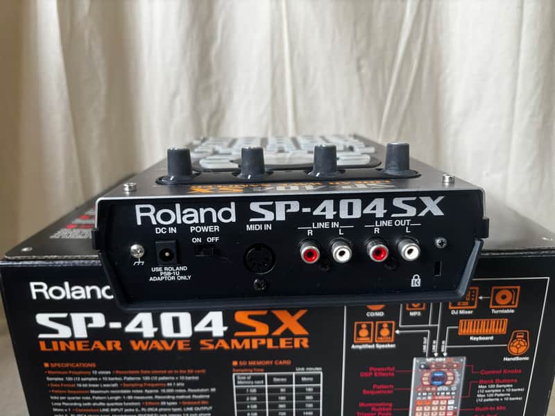 Roland SP-404SX Linear Wave Sampler SP404SX w/ box, SD card, power