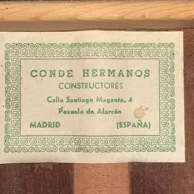Conde Hermanos 1970 Negra Flamenco Guitar - in Domingo Esteso style with Paco de Lucia sound + check video! image 17