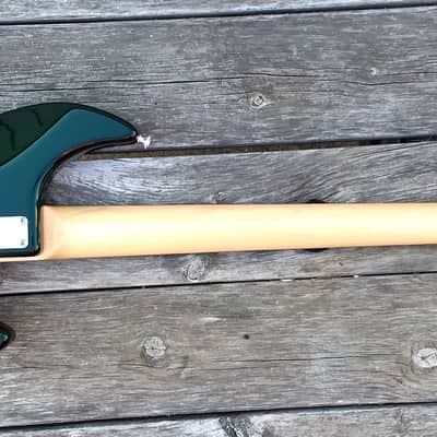 Left Handed Fury Guitars Tornado bass 1990 Dark Green Lefty image 11
