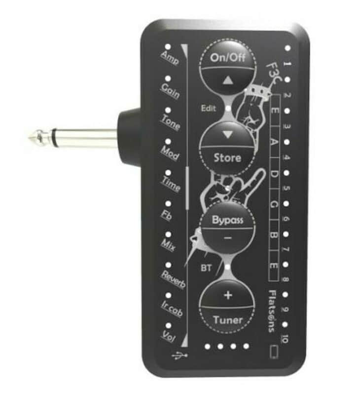 Flanger F3C Pocket Headphone Amp Cabs/Delay/Reverb-more! Editable image 1