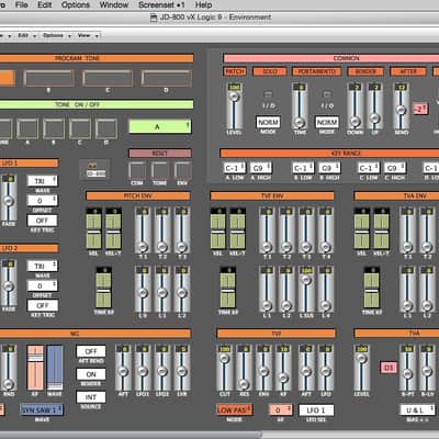 Virtual JD-800 editor / programmer - Roland JD-800 / JD-990* - LOGIC v4 - X image 3