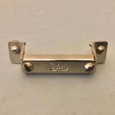 Vintage 60s Ludwig P83 Throw Off & P32 Butt End Plate Snare Drum, Nickel, Supraphonic image 6