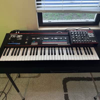 Roland JX-3P 61-Key Programmable Preset Polyphonic Synthesizer with PG-200 Programmer 1983 - 1985 - Black