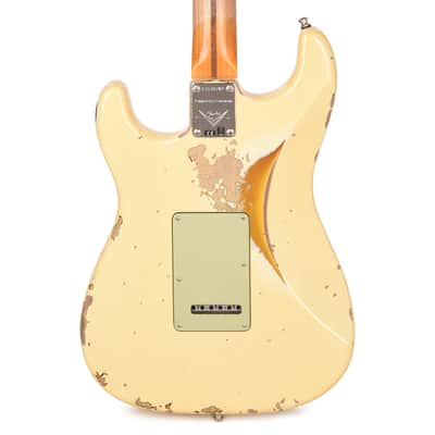 Fender Custom Shop Limited Edition Custom Deluxe HB S-1 Stratocaster Heavy Relic Aged Vintage White over 3-Tone Sunburst w/Closet Classic Hardware (Serial #CZ590707) image 3