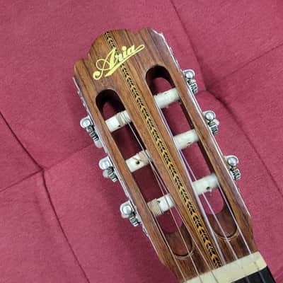 Aria  A555 Classical Guitar Made in Japan - Natural image 8