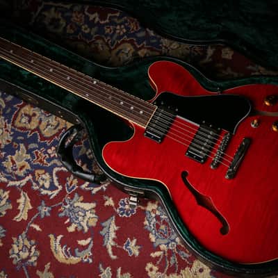 Tokai Japanese UES-158 Quilted Maple Semi Hollow Cherry Red image 4