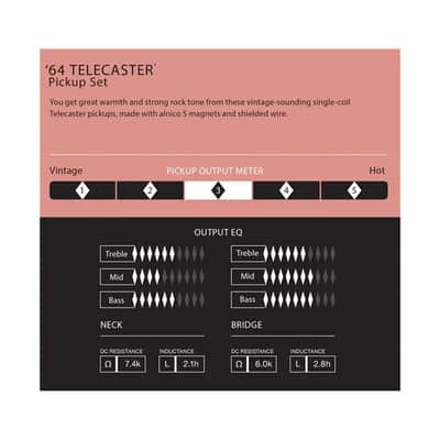 Fender Pure Vintage 64 Telecaster Pickup Set image 3