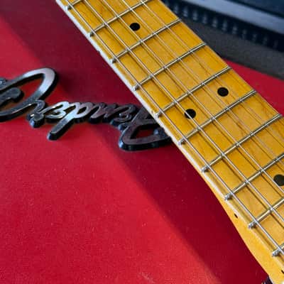 Custom Partscaster Double Bound Freakaster Telecaster Custom with Vintage Oklahoma License Plate Pickguard- Nitro Relic Aged Black image 5