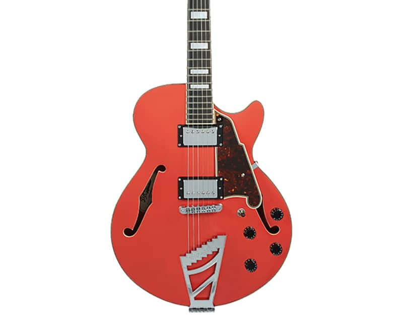 D'Angelico Premier SS w/ Stairstep Tailpiece - Fiesta Red - Open Box image 1