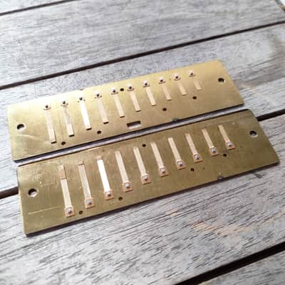 Hohner MS Blues Harp/Pro Harp Reed Plates, Key of A, Made In Germany, New Stock, (0.9mm plates). image 3