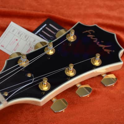 WEEKEND DEAL Farida SA-16FM Gibson-ES-style semi hollow guitar * rare prototype model with Bigsby tremolo and fine flamed maple body * this model sounds/plays/looks really great! From our showroom was 1390€ NOW ONLY 699€ image 5