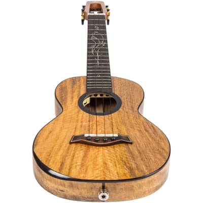 Flight SONGBIRD MANGO EQ-A Royal Series Solid Mango Top Mahogany Neck 4-String Tenor Acoustic-Electric Ukulele w/Gig Bag, Pickup & Humidifier image 9