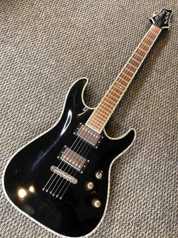 Schecter C-1 Elite Diamond Series Black | Reverb