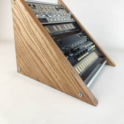Volca Korg two mode Real Oak Wood Stand Side Wooden Panel Beats Rack Bass