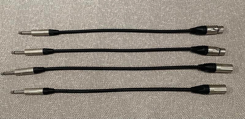 1/4” to XLR Unbalanced Premium Patch Cables (Lot of 4) image 1