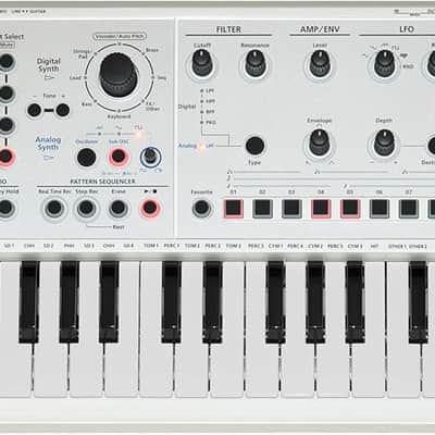 Roland JD-Xi 37-Key Analog/Digital Crossover Synthesizer 2025- White