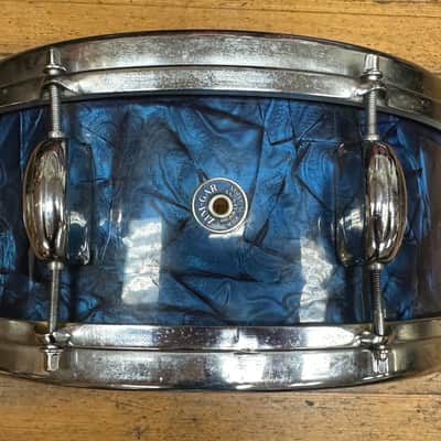 Vintage Zim-Gar Snare MIJ circa 1960s blue pearl with stand, case image 1
