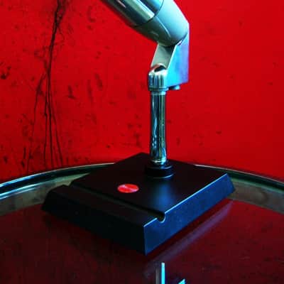 Vintage 1960's Electro-Voice 641 Omnidirectional Dynamic Microphone w Atlas DS-2 model desk stand display prop repair 638 image 7