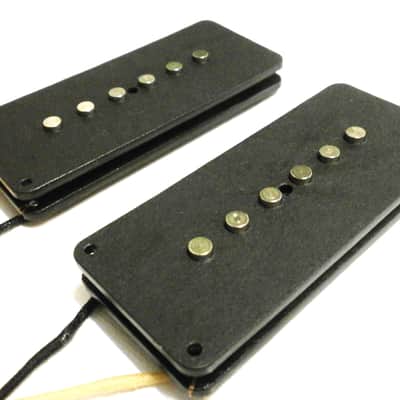 Jazzmaster HYBRID Pickup Set HOT Alnico 2 P90 / Humbucker Hand Wound Fender FAT by Q pickups image 3