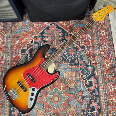 Fender Japan 62 Reissue Jazz Bass JB62 3 Tone Sunburst Fujigen Japan -1993-94 image 3