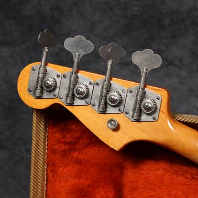 1983 Fender AVRI '62 Stack Knob Jazz Bass - Sunburst - OHSC image 8