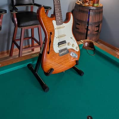 Fender Semi Hollow Stratocaster 2019 - AAA flame ice tea image 21