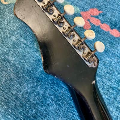 Silvertone Harmony holiday Barclay Bobkat 1476 H14 H15 H16 H17 Neck 1960’s - Black image 7
