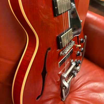 2018 Gibson Memphis '63 ES-335 Block with Varitone & Bigsby Sixties Cherry VOS image 4