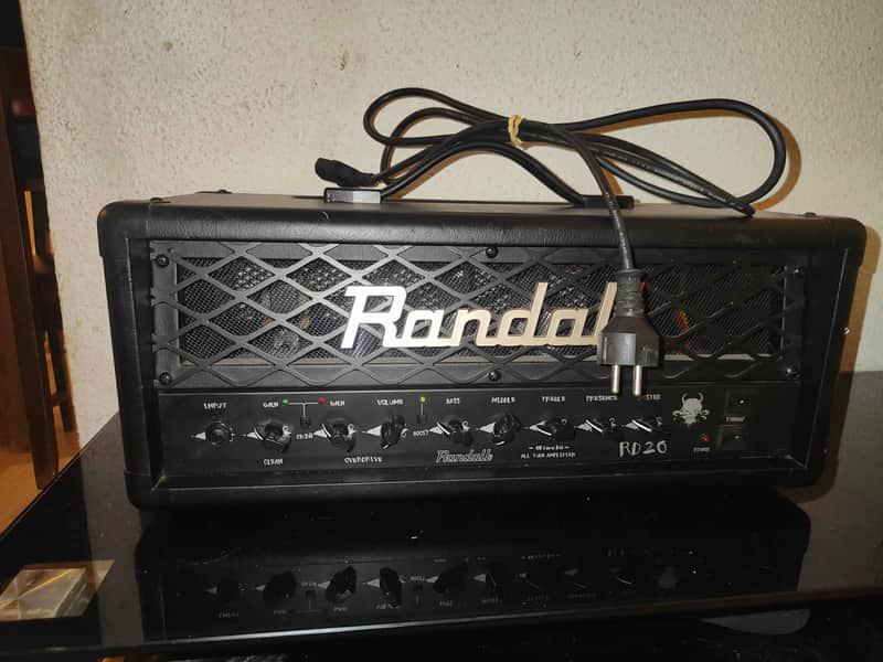 Randall RD20H Diavlo 2-Channel 20-Watt Tube Guitar Amp Head 2010s - Black image 1