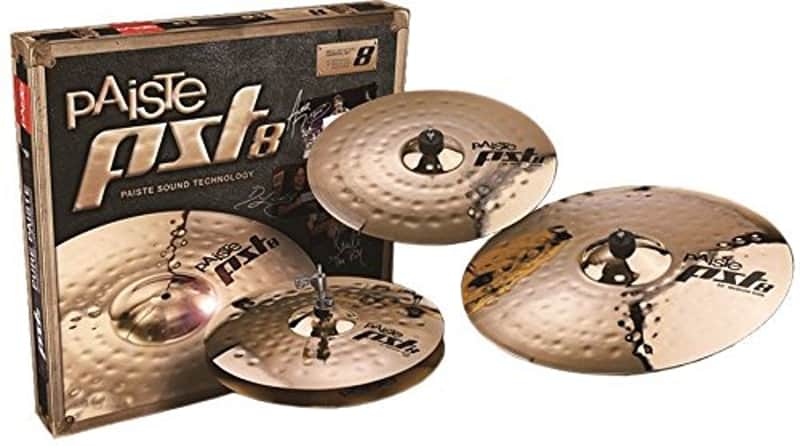 Paiste Pst8 Reflector Universal Cymbal Pack PST8BS3USET image 1