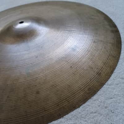 Zildjian 20" A. Zildjian '60s Stamp Crash/Ride Cymbal 1960s - 1849 grams!! image 4