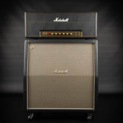 2011 Marshall YJM100 Yngwie Malmsteen Signature with Marshall 1960AHW 100 Cab - Black | Made in UK Limited Edition Handwired Plexi Half Stack 2-Channel 100-Watt Guitar Tube Amp Head Top Cab Power Attenuator image 2