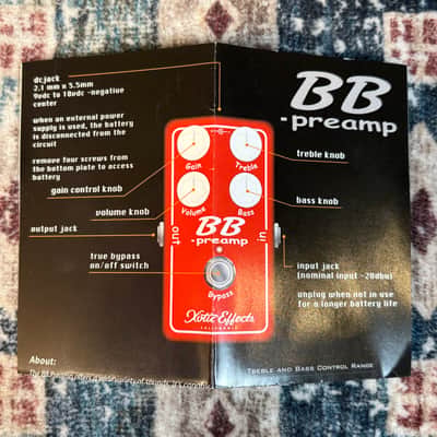 Xotic BB Preamp Guitar Effect Pedal W/Box & Paperwork! image 8