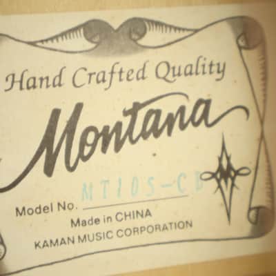 Montana MT-105-CB Acoustic Guitar Sunburst Finish image 11