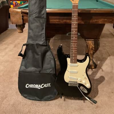 Fender Squire  Stratocaster with new gig bag and a Capo image 1