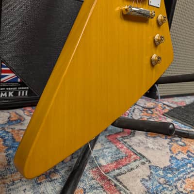 Epiphone '58 Korina Explorer 2023 - Aged Natural (White Pickguard) image 6
